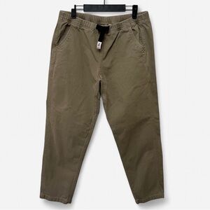 GRAMICCI G-Pants Belted Loose Fit Tapered Leg Brown Pants Mens M Gorpcore Hiking